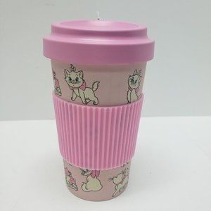 Disney Skinny Dip Marie The Aristocats Silicone Bamboo Coffee Travel Tumbler Mug